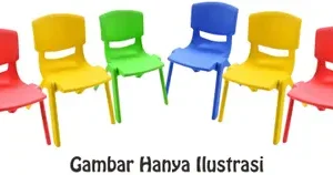 Kursi Plastik 1 Set Isi 6