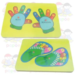 Puzzle Telapak Tangan dan Telapak Kaki
